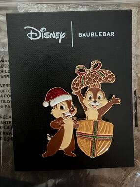 Disney BaubleBar Chip ‘N Dale Acorn Pin NEW